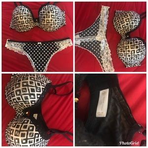 Adrienne Vittadini Bra w/ Victoria Secret Thogs